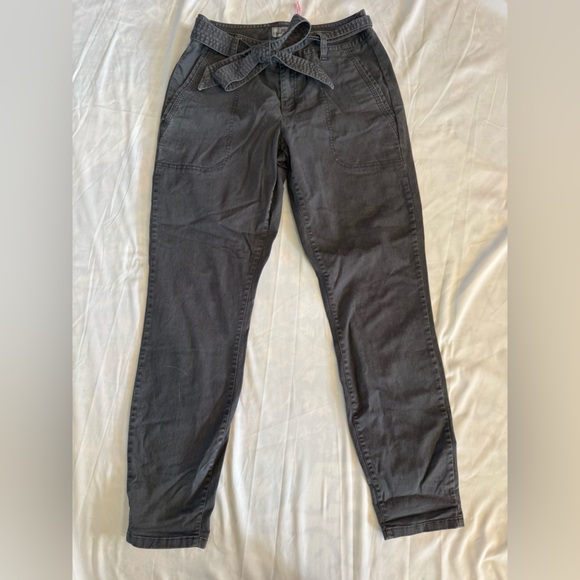Vineyard Vines Pants - 387 Vineyard Vines High Rise Utility Skinny Pants Belted Gray Size 00